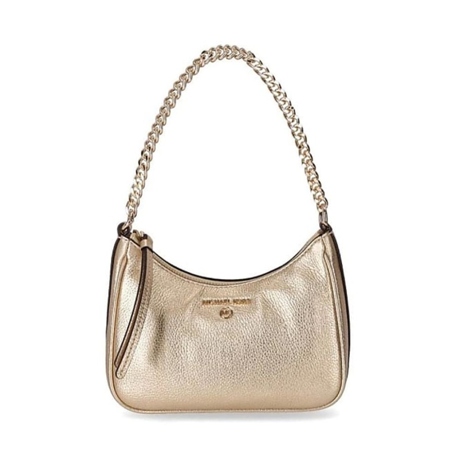 Frauen Michael Kors Taschen | Goldfarbene Metallic-Leder Charme Tasche Michael Kors