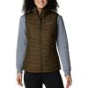 Frauen Columbia Westen | Damen Powder Lite Jacke, Olive Green, Xl