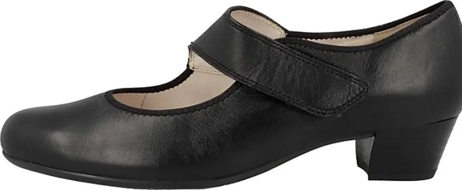 Frauen Ara Pumps | Damen Catania Spangenschuh, Schwarz, 36.5 Eu Weit