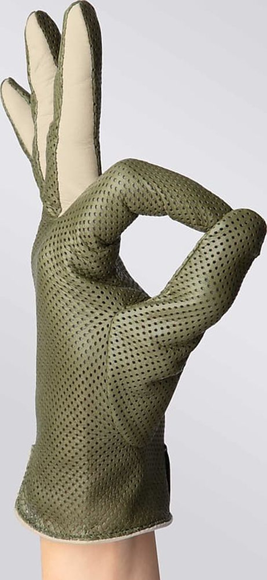 Frauen Handsome Stockholm Handschuhe | Statement Perforated Verde