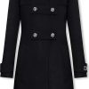 Frauen Versace Mantel | Wool Coat, Womens, Black