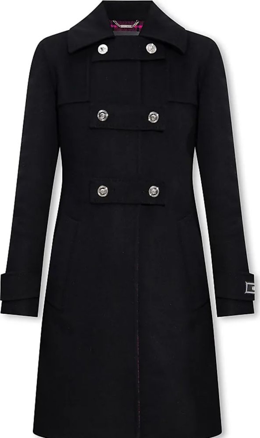 Frauen Versace Mantel | Wool Coat, Womens, Black