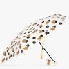 Frauen Moschino Regenschirme | Folding Umbrella With Logo, Unisex, Cream