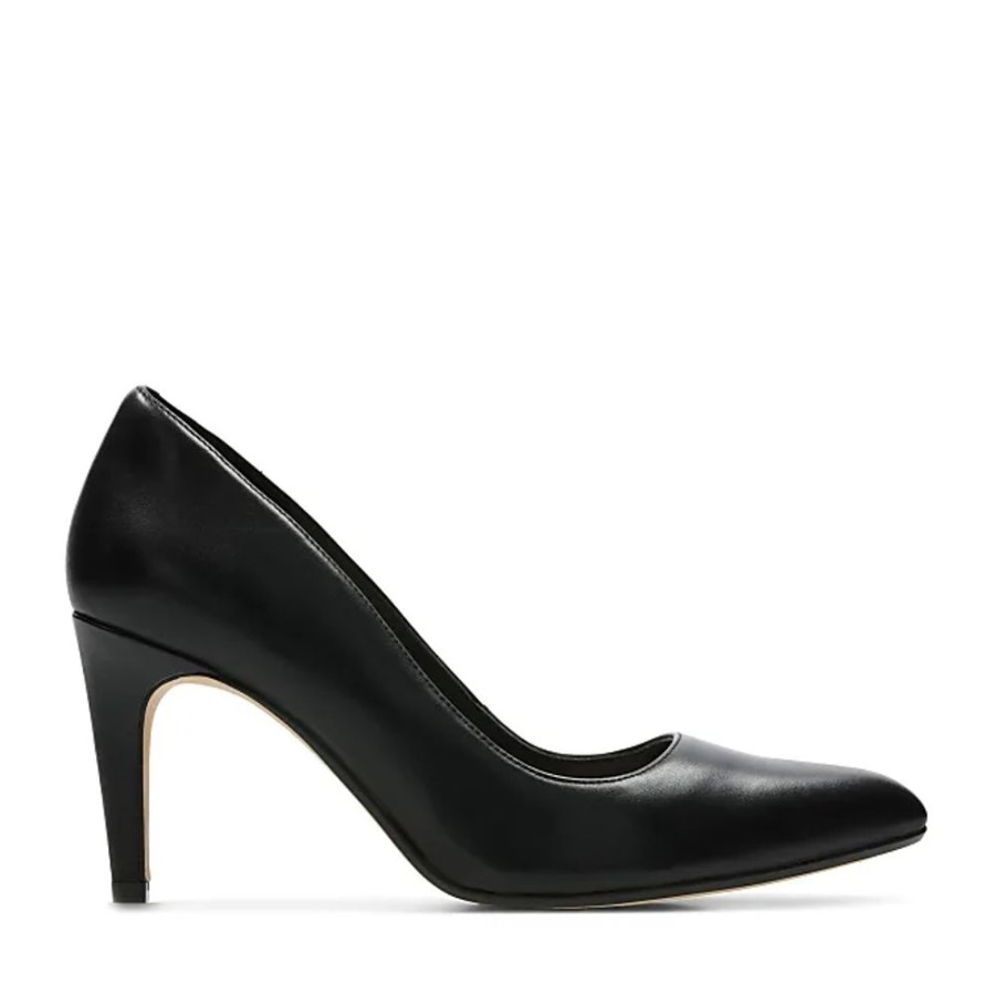 Frauen Clarks Pumps | Laina Rae - Frau Pumps Schwarzes Leder 37.5