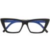 Frauen Saint Laurent Eyewear Brillen | Brille Mit Logo-Print - Schwarz