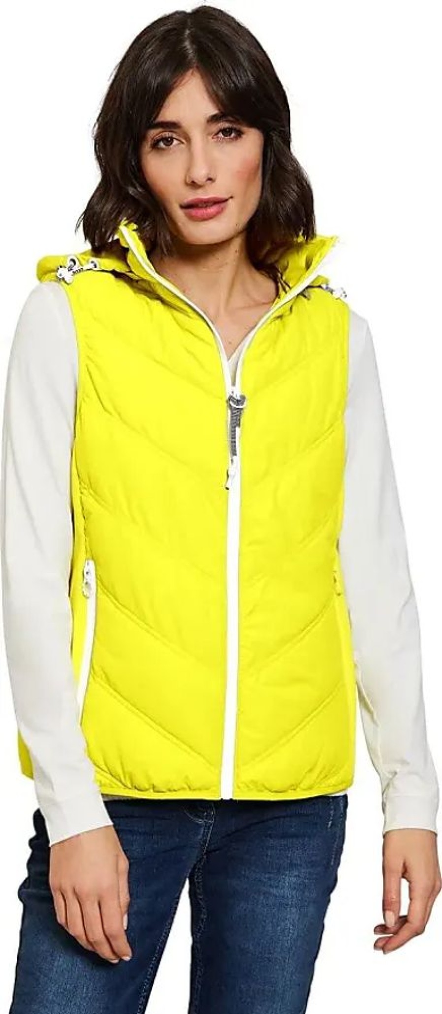 Frauen Cecil Westen | Damen B220167 Weste, Just Yellow, L