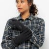 Frauen Jack Wolfskin Handschuhe | Fleecehandschuhe Jack Wolfskin Highloft Glove Women Gr. M (38/40), Schwarz (Black) Damen Handschuhe Fingerhandschuhe