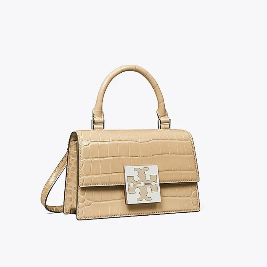 Frauen Tory Burch Taschen | Bon Bon Croc-Embossed Mini Bag