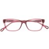 Frauen Chloé Brillen | Brille Mit Eckigem Gestell - Rosa