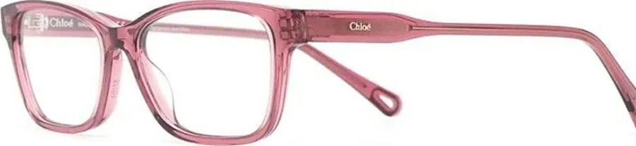 Frauen Chloé Brillen | Brille Mit Eckigem Gestell - Rosa