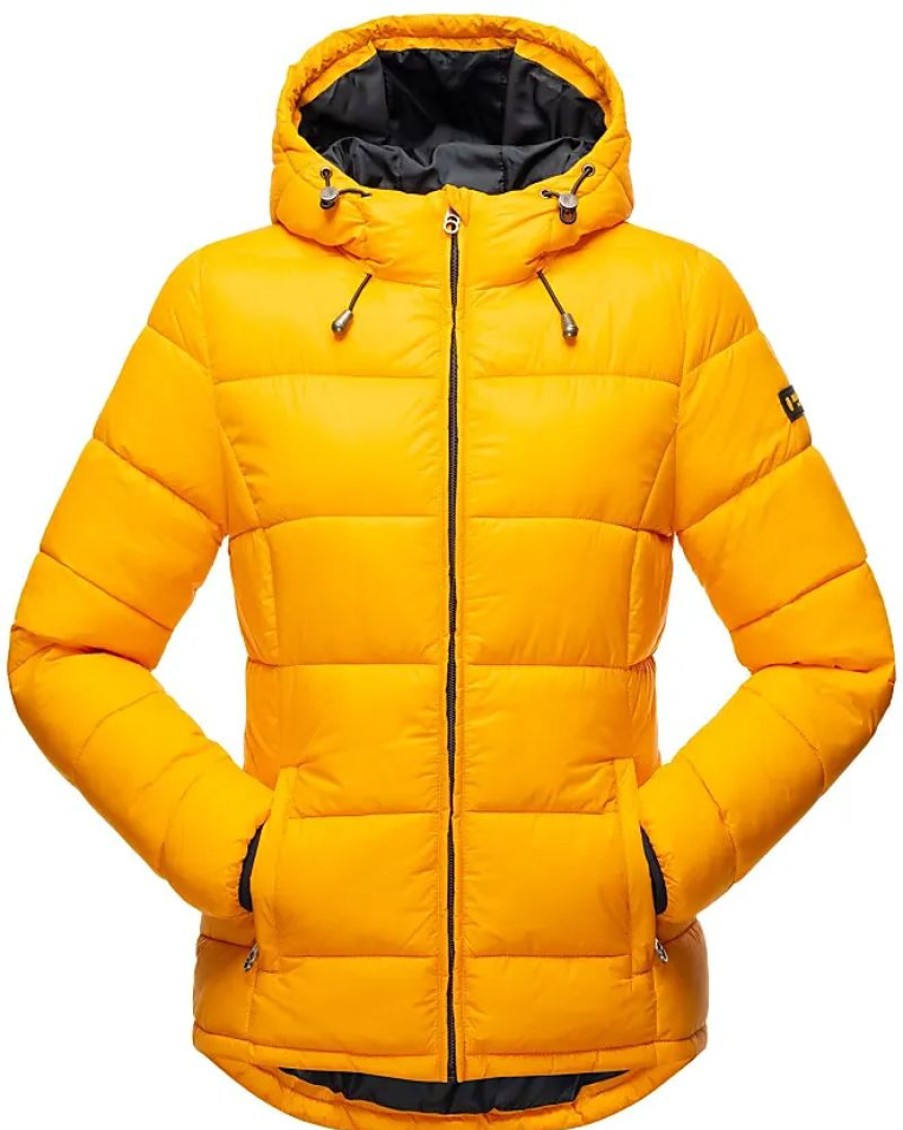 Frauen Marikoo Jacken | Outdoorjacke Marikoo Leandraa Gr. 36, Gelb Damen Jacken Outdoorjacken Mit Kapuze