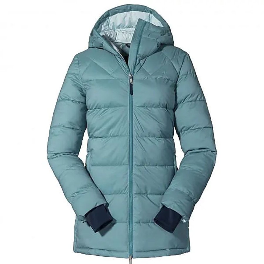 Frauen Schöffel Mantel | Insulated Parka Boston Mantel Fur Damen | Turkis