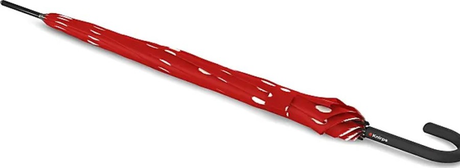 Frauen Knirps Regenschirme | Stockregenschirm Knirps T.760 Stick Automatik, Dot Art Red Rot (Dot Art Red) Regenschirme Stockschirme