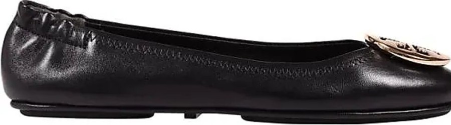 Frauen Tory Burch Ballerinas | Minnie Travel Ballett Mit Metall-Logo Tory Burch