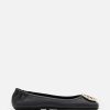 Frauen Tory Burch Ballerinas | Minnie Travel Ballet Flats | Black 8,5