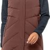 Frauen Jack Wolfskin Westen | Jack Wolfskin Marienplatz Vest Women Daunenweste Damen Xxl Wild Ginger Wild Ginger