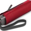 Frauen Knirps Regenschirme | Taschenschirm Ts.010 Slim Small Superthin - Flaches Format - Superleicht - Windkanal Getestet - 18 Cm - Red