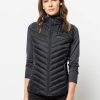 Frauen Jack Wolfskin Westen | Daunenweste Jack Wolfskin Passamani Down Vest W Gr. L (42/44), Schwarz (Black) Damen Westen