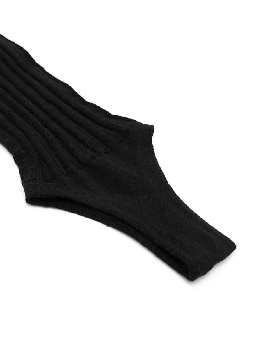 Frauen Durazzi Milano Handschuhe | Fingerlose Handschuhe - Schwarz