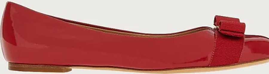 Frauen Ferragamo Ballerinas | Damen Varina Ballerinas Rot Grose 34.5