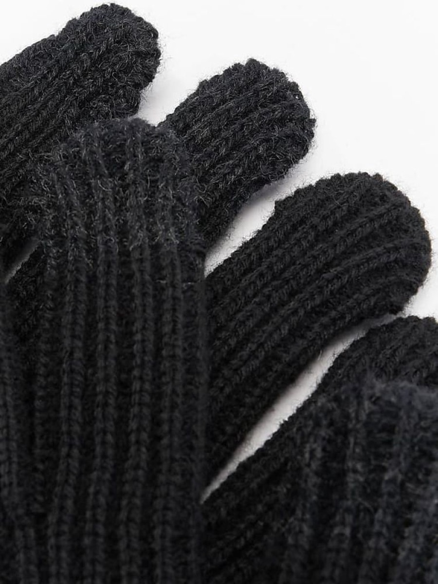 Frauen Urban Classics Handschuhe | Knitted Wool Mix Smart Gloves In Schwarz