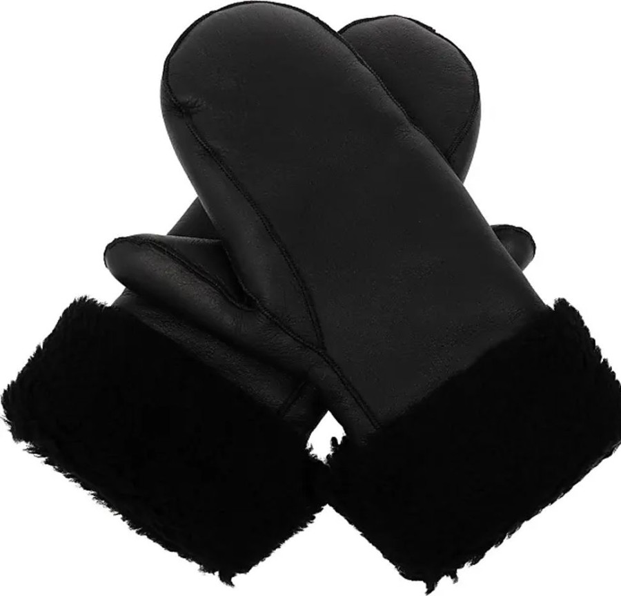 Frauen Yves Salomon Handschuhe | Leather Gloves, Womens, Black