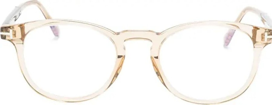 Frauen Tom Ford Eyewear Brillen | Transparente Brille Mit Panto-Gestell - Nude