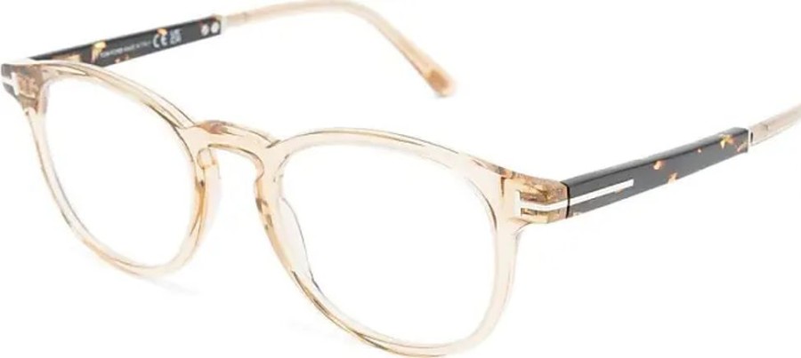 Frauen Tom Ford Eyewear Brillen | Transparente Brille Mit Panto-Gestell - Nude