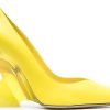 Frauen The Attico Pumps | Gelbe Lackleder Spitze Pumps The Attico