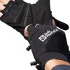 Frauen Jack Wolfskin Handschuhe | Jack Wolfskin Morobbia Glove Short Fahrradhandschuhe Xl Schwarz Black