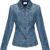 Frauen Ferragamo Jacken | Denim Jacket, Womens, Blue