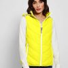 Frauen Cecil Westen | Steppweste Cecil Gr. Xl (44), Gelb (Just Yellow) Damen Westen Mit Abnehmbarer Kapuze