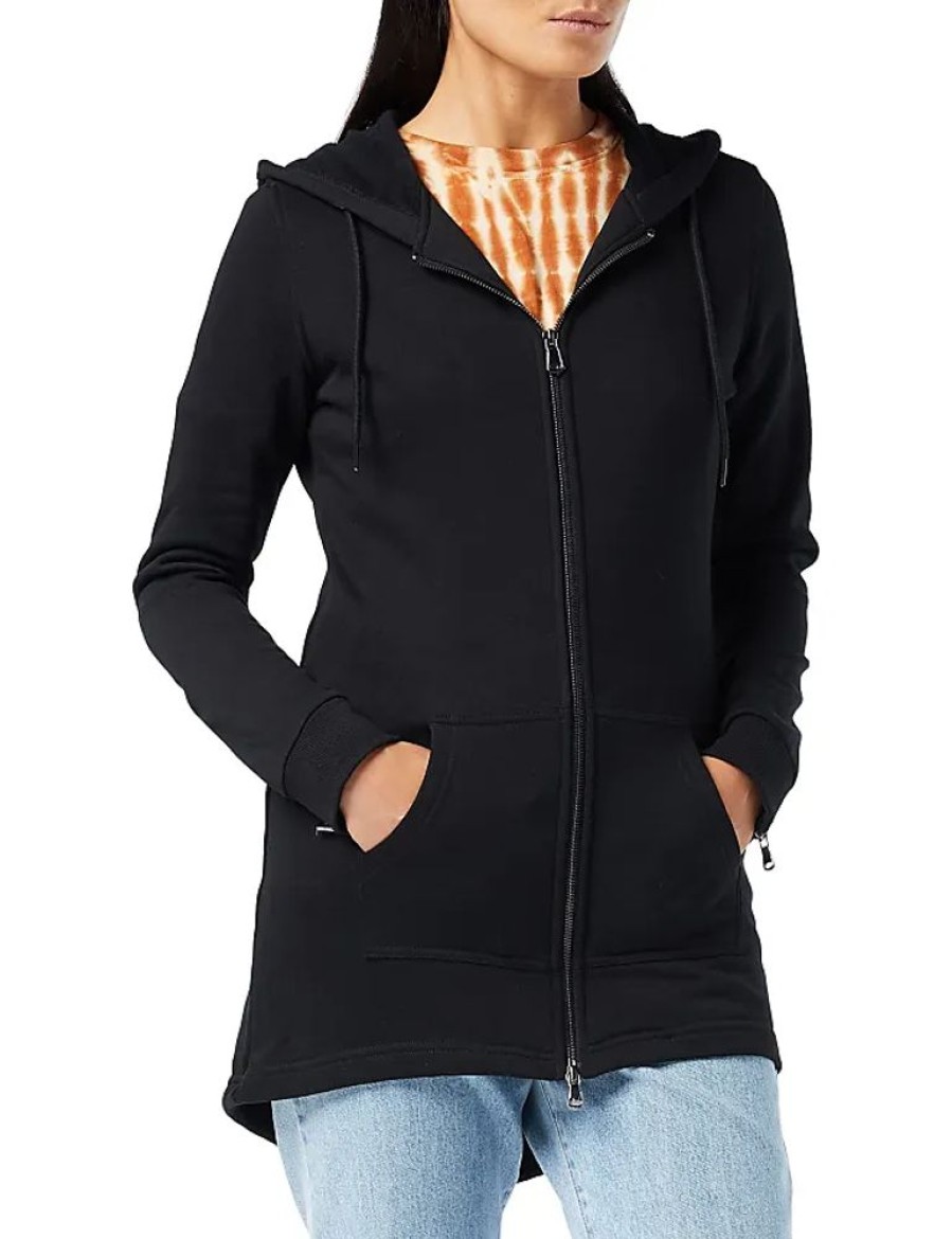 Frauen Urban Classics Mantel | Damen Ladies Parka Cardigan Sweater, Schwarz, Xl Eu