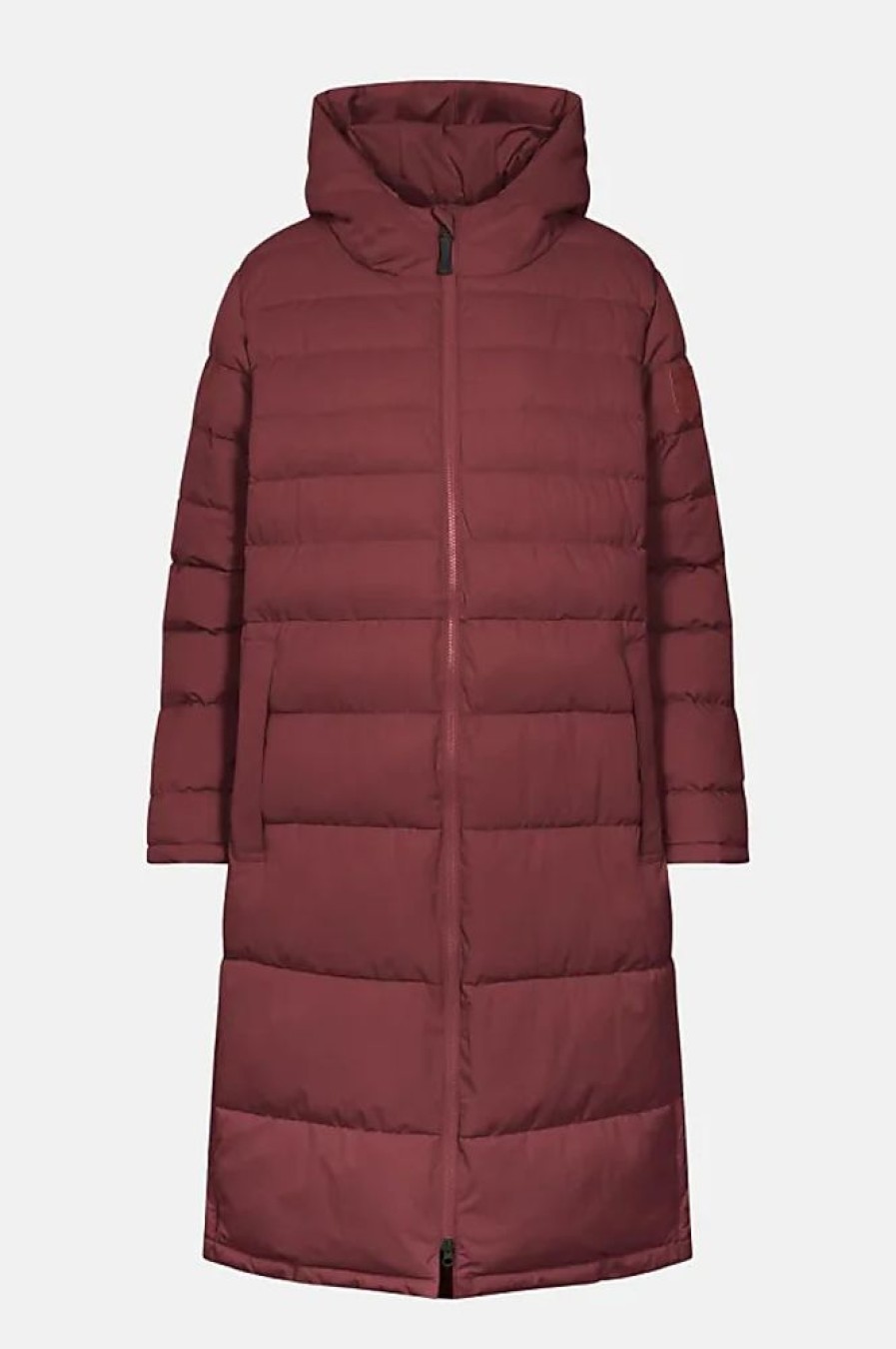 Frauen Derbe Mantel | Derbe Bigholm Damen Winterjacke Dunkel Rot Gefuttert Tibe