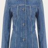 Frauen Ferragamo Jacken | Damen Jeansjacke Jeansblau