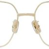 Frauen Givenchy Brillen | Quadratische Rahmen Glanzend Gold Brille Givenchy