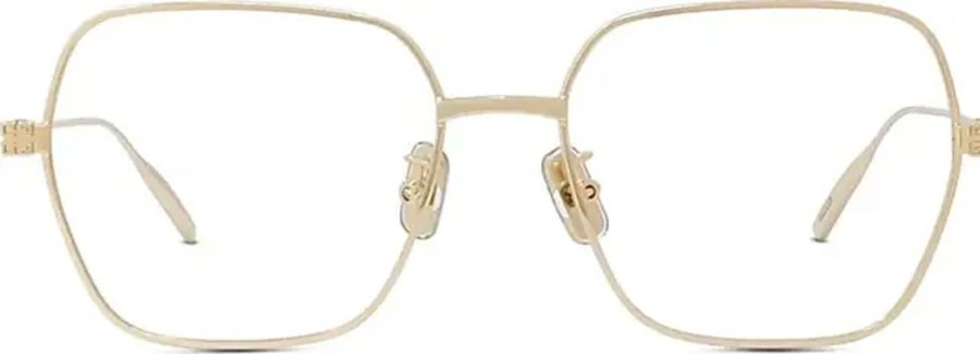 Frauen Givenchy Brillen | Quadratische Rahmen Glanzend Gold Brille Givenchy