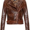 Frauen Dolce & Gabbana Jacken | Biker Jacket, Womens, Brown