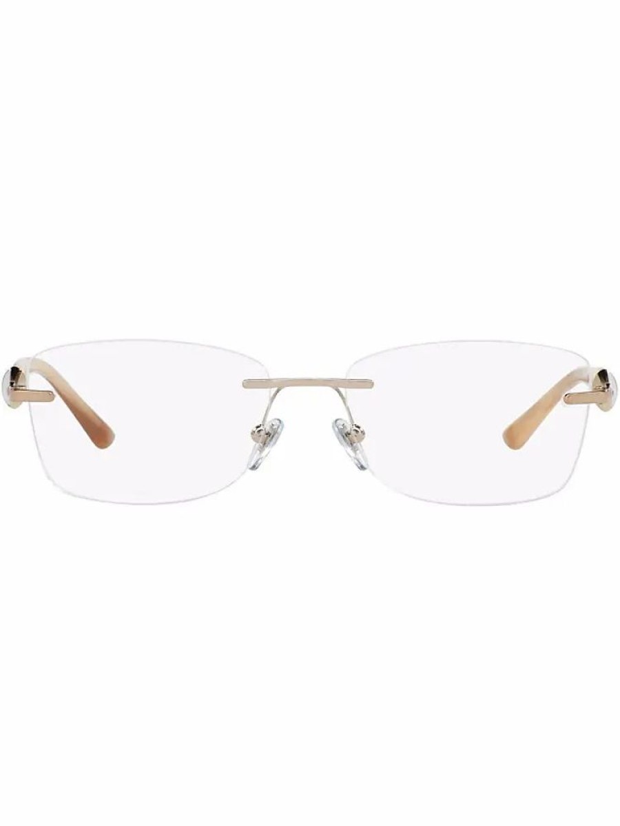 Frauen Bulgari Brillen | Rahmenlose Brille - Weis