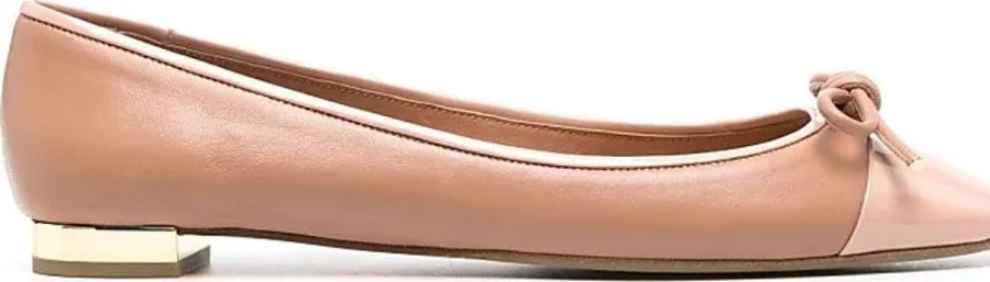 Frauen Aquazzura Ballerinas | Ballerinas Mit Katzen-Detail - Nude