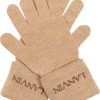 Frauen Lanvin Handschuhe | Wool Gloves, Womens, Beige