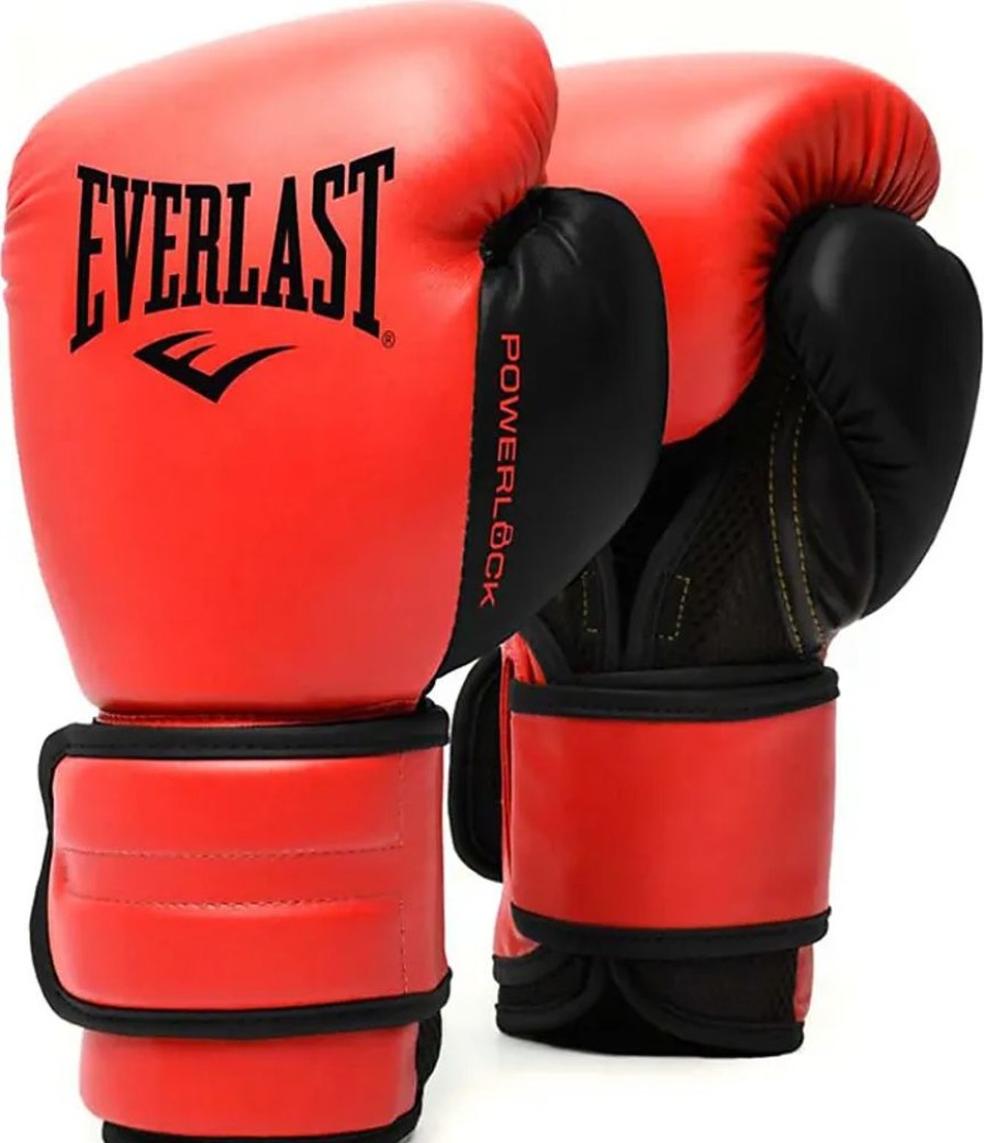 Frauen Everlast Handschuhe | Unisex - Erwachsene Powerlock 2R Glove Handschuhe, Rot, 10Oz