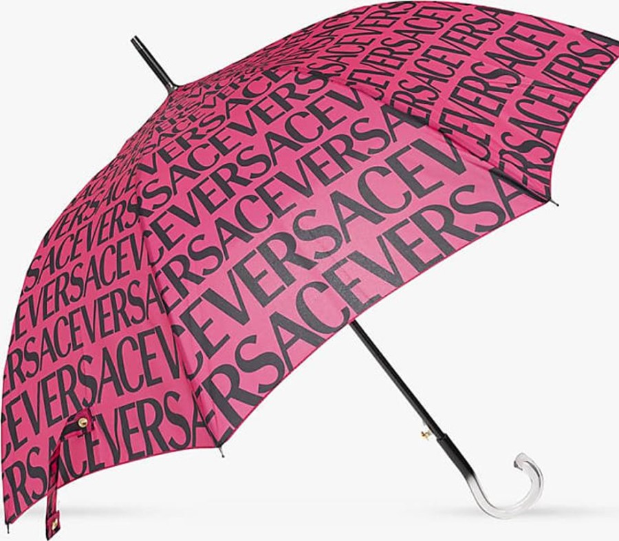 Frauen Versace Regenschirme | Monogrammed Umbrella, Unisex, Pink